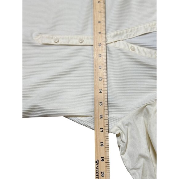 NEW Studio Park Womens XS White Button-Up Long Balloon Sleeve Top Boho Chic - Picture 5 of 16